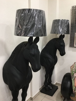 Resin Horse Statue Floor Lamp