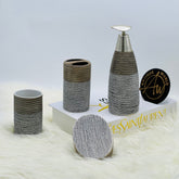 Self Textured Ceramic Bath Set-4pcs