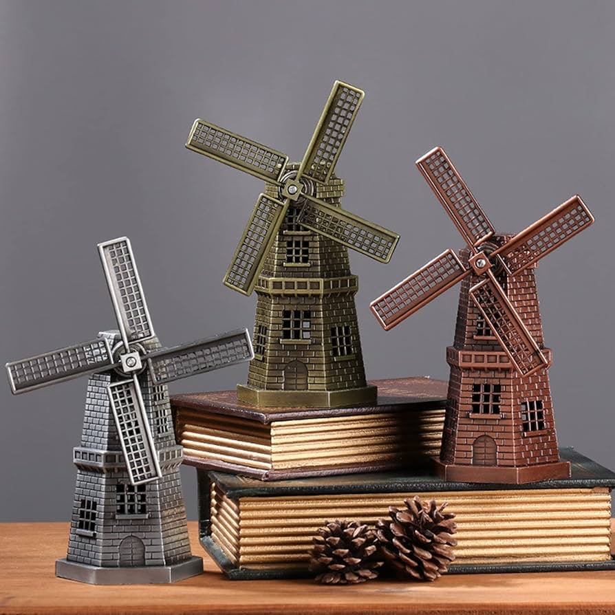 Antique Dutch Windmill Model