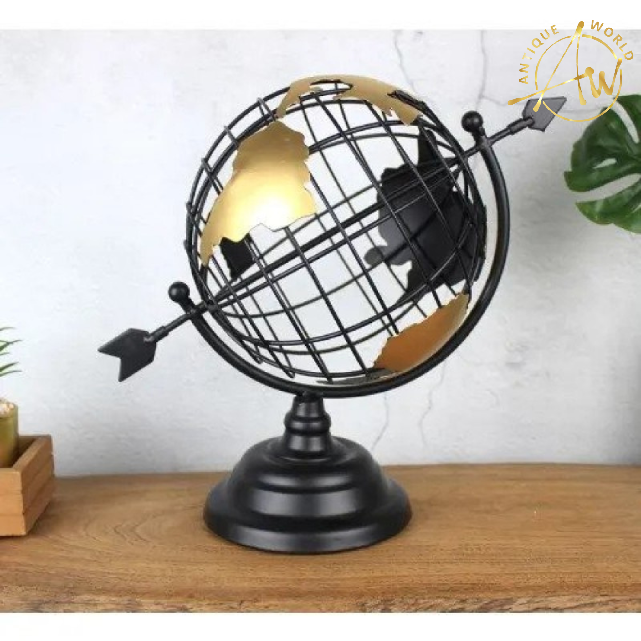 Metal Map Decoration