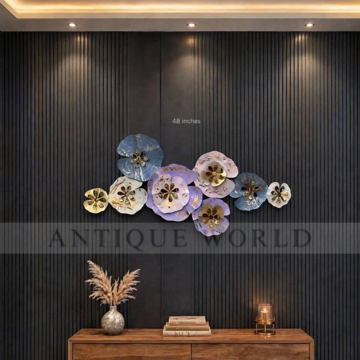 Royal Bloom Serenity Metal Wall Art