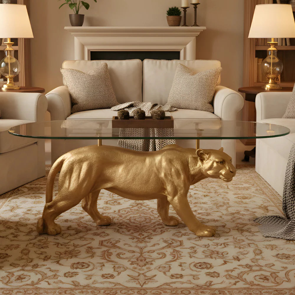 Panther Coffee Table Decor