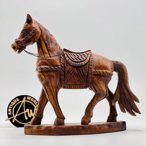 Sheesham Wood Horse Sculpture