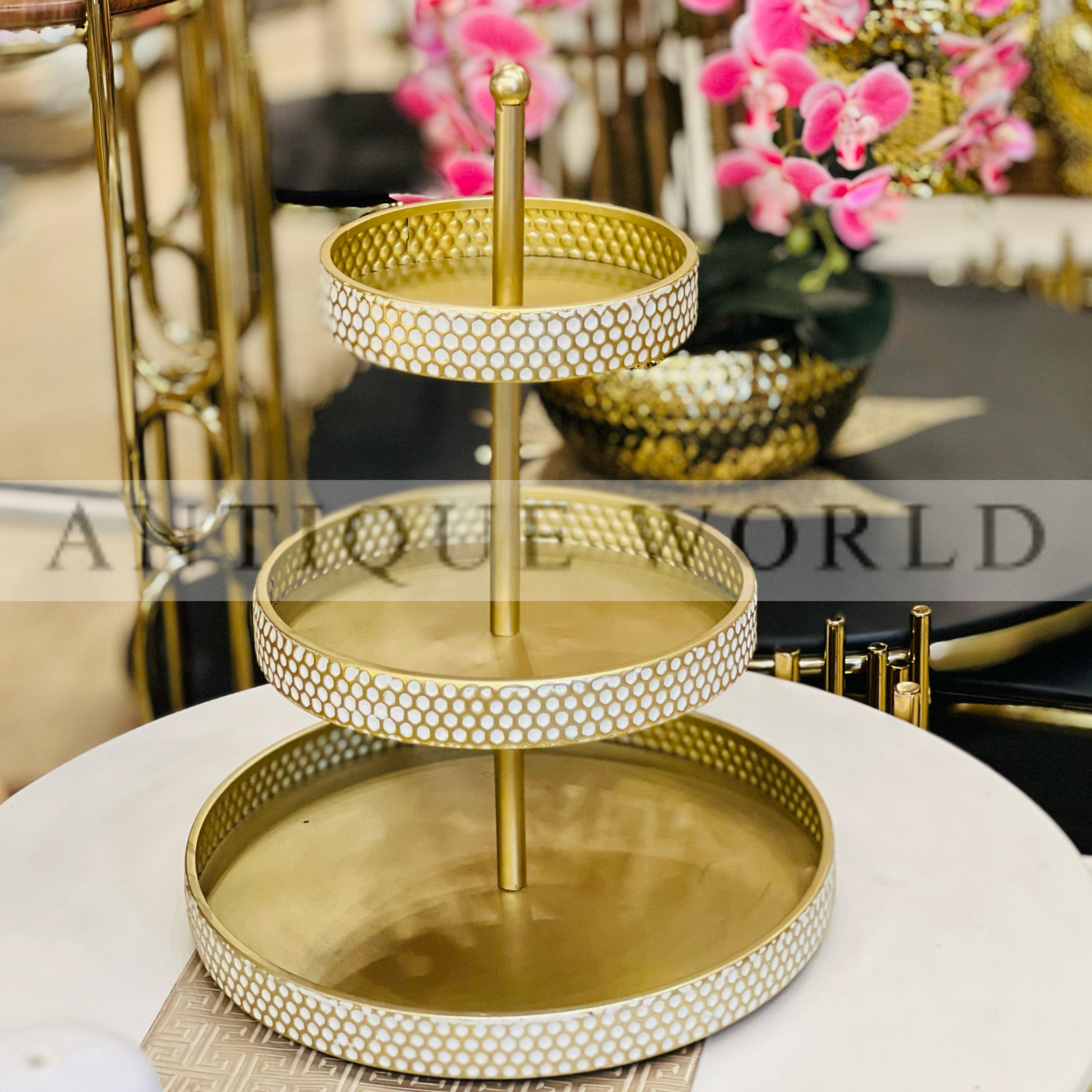 Tiered Metal Serving Stand