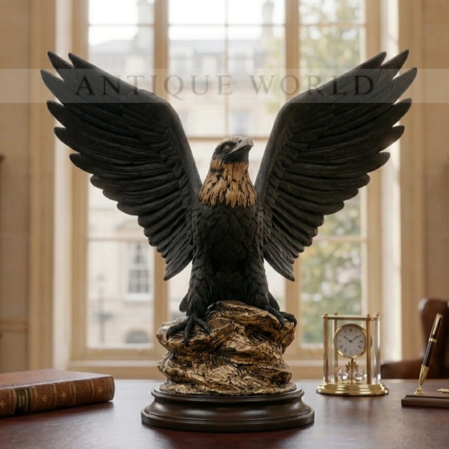 Royal Gilded Eagle Sculpture