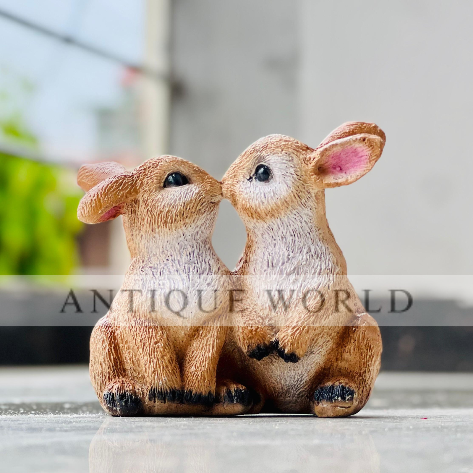 Loving Duo Bunny Figurine