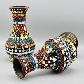 Shisha Moti Craft Vase( Set Of 2)