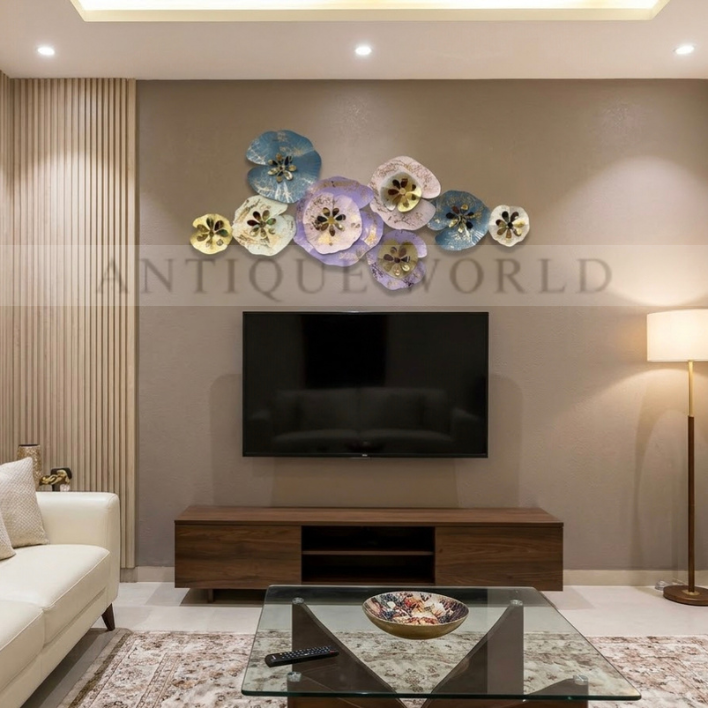 Royal Bloom Serenity Metal Wall Art