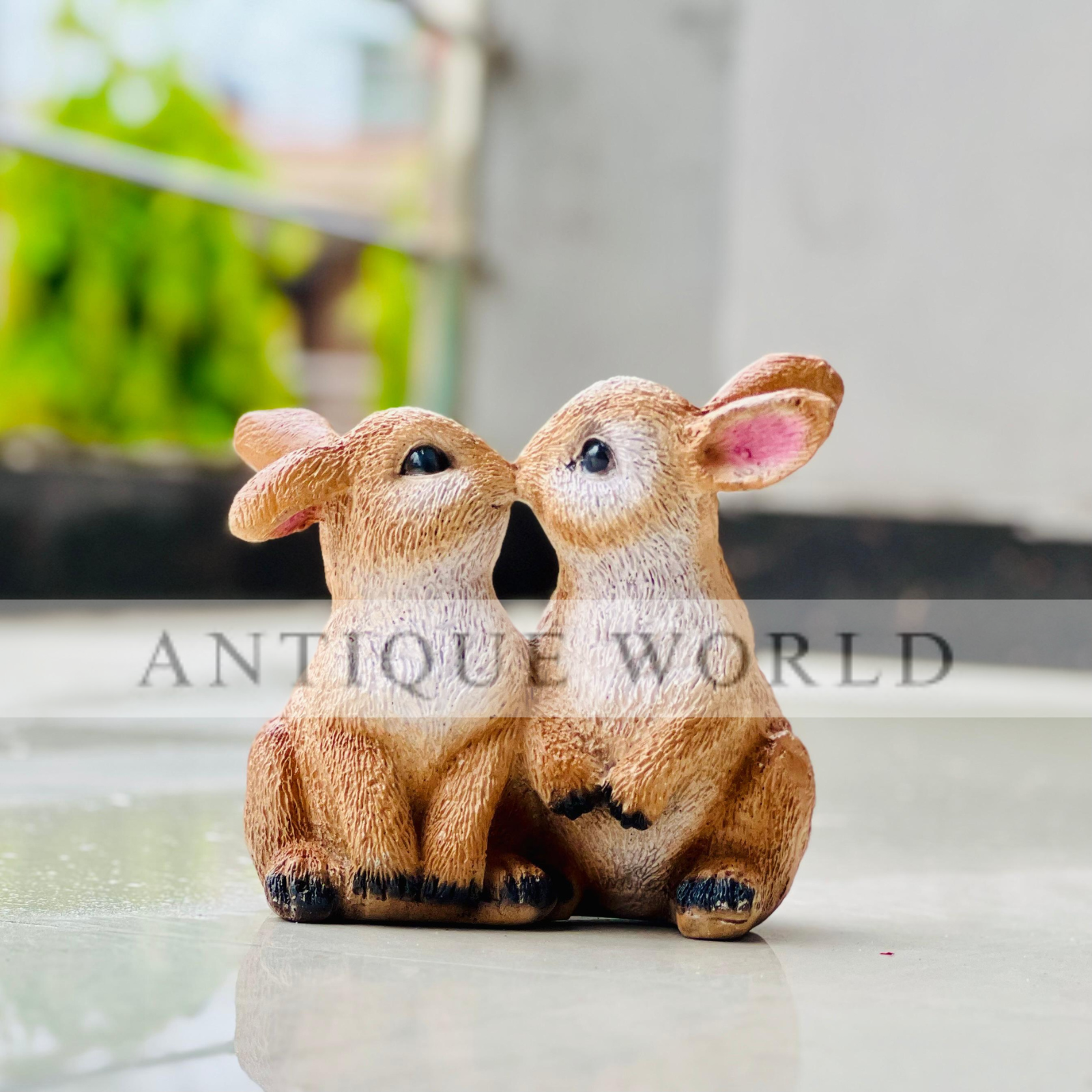 Loving Duo Bunny Figurine