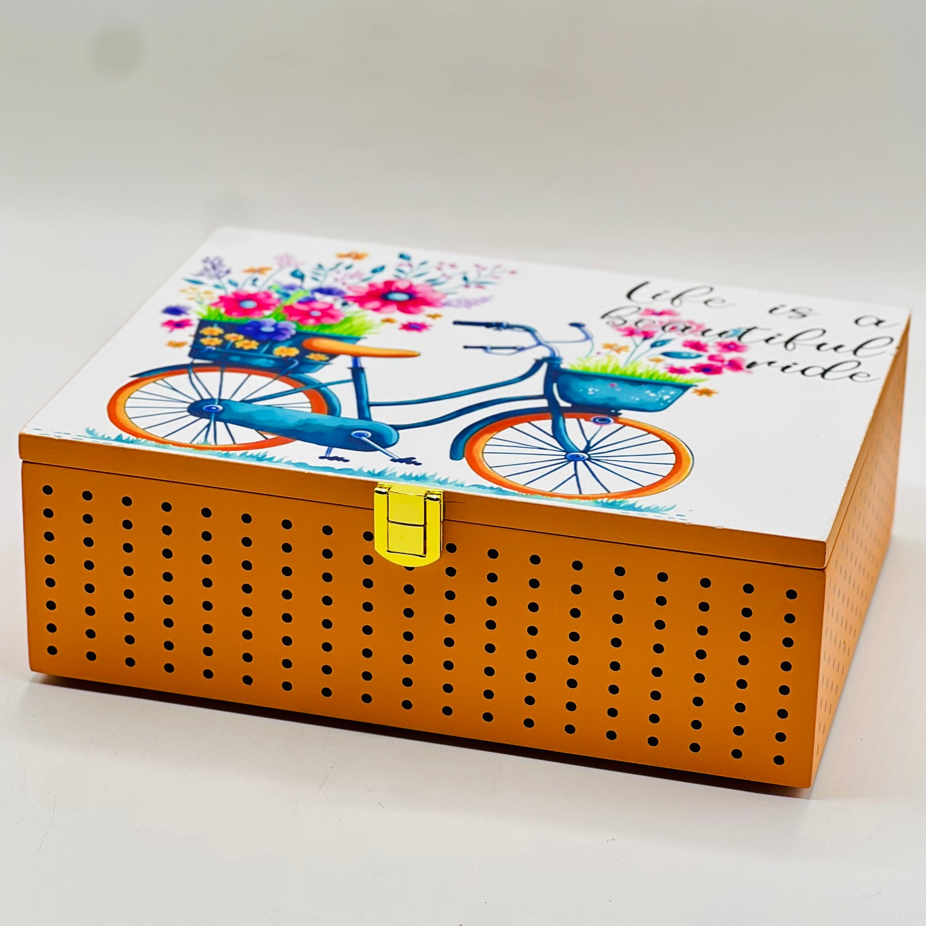 Bicycle Style Mirror Jewellery Box