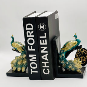 Elegant Peacock Bookend (Set Of 2)