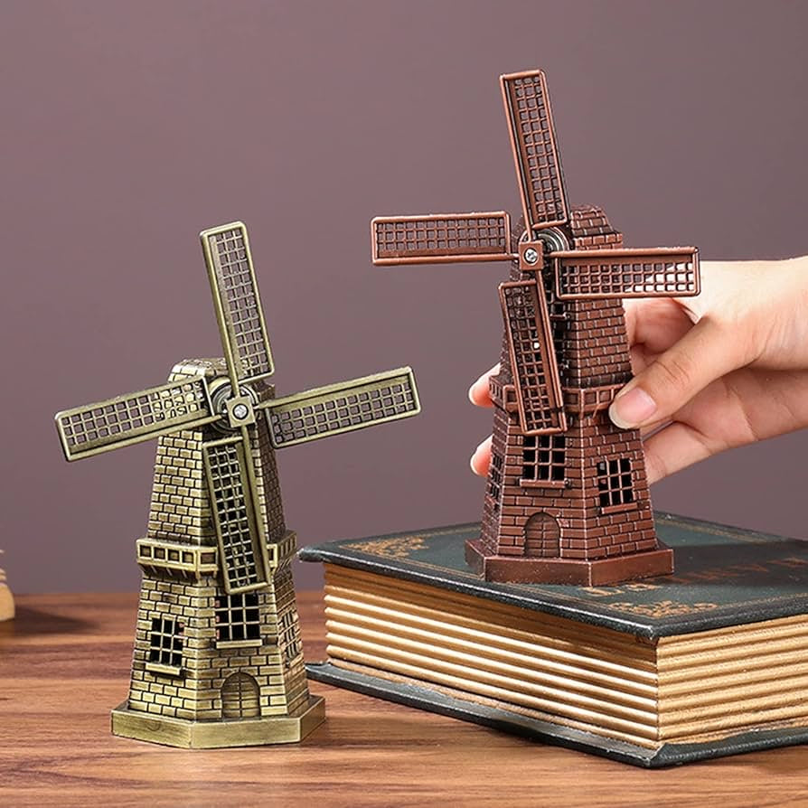 Antique Dutch Windmill Model