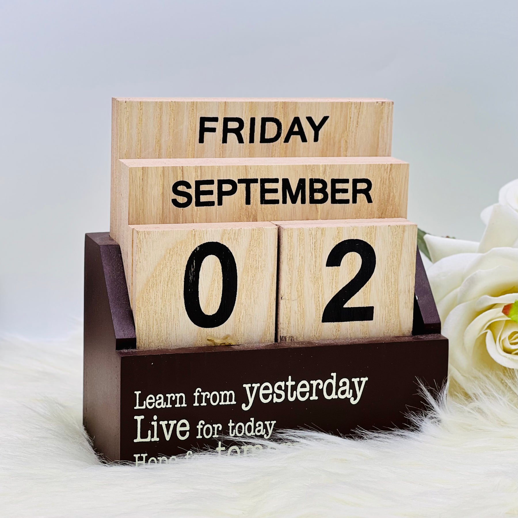 LifeWisdom Wooden Calendar