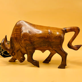 Handcrafted Bull Sculpture