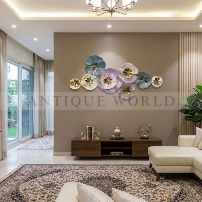 Royal Bloom Serenity Metal Wall Art