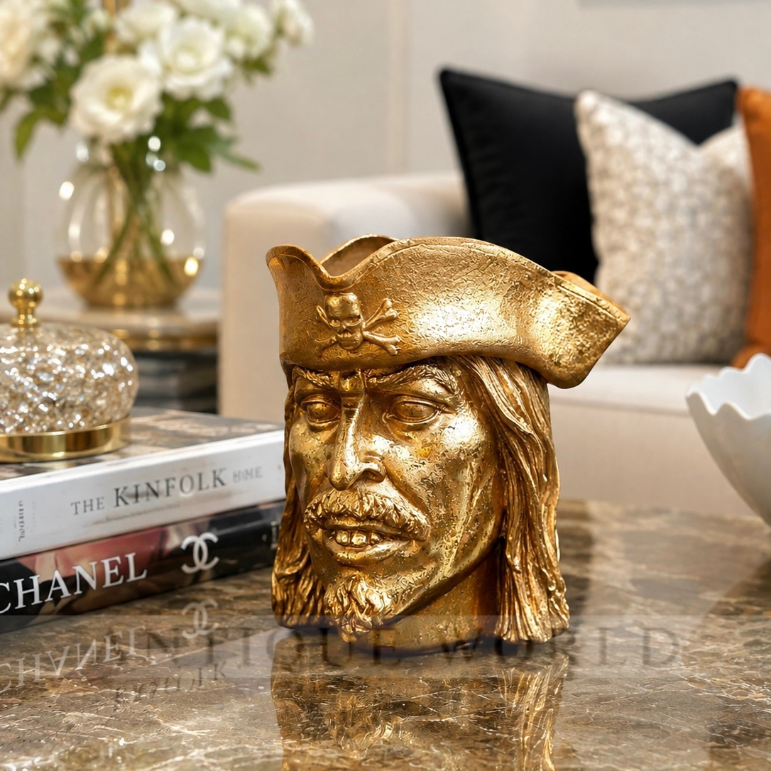 Luxury Antique Pirate Captain Ashtray