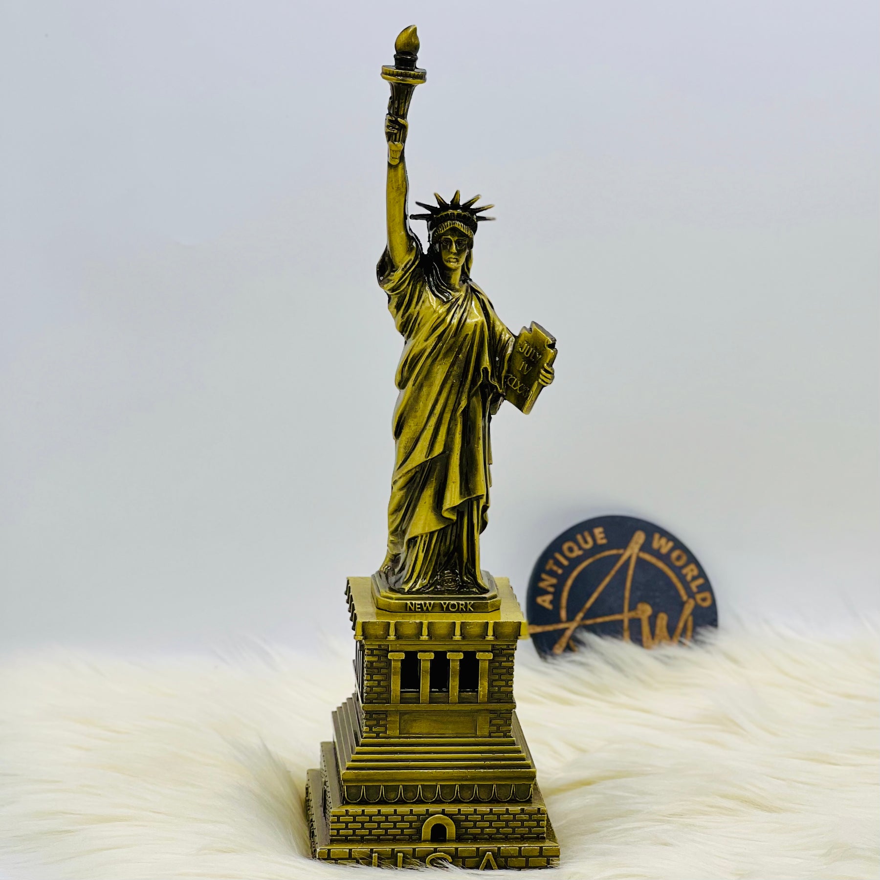 The Metal Statue Of Liberty