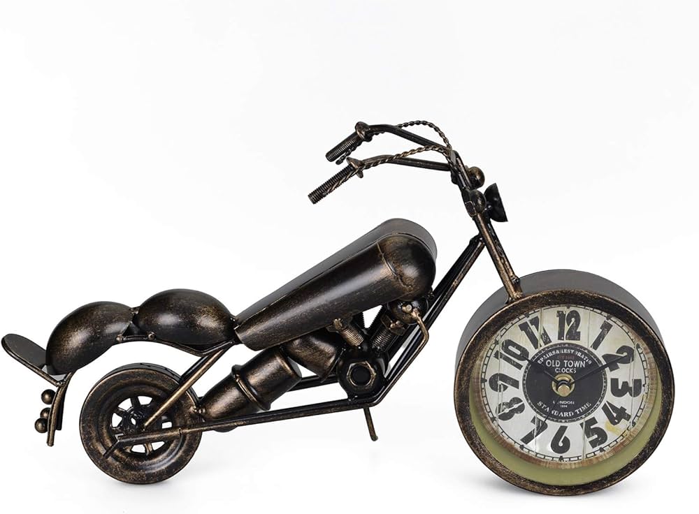 Antique Motorcycle Design Clock