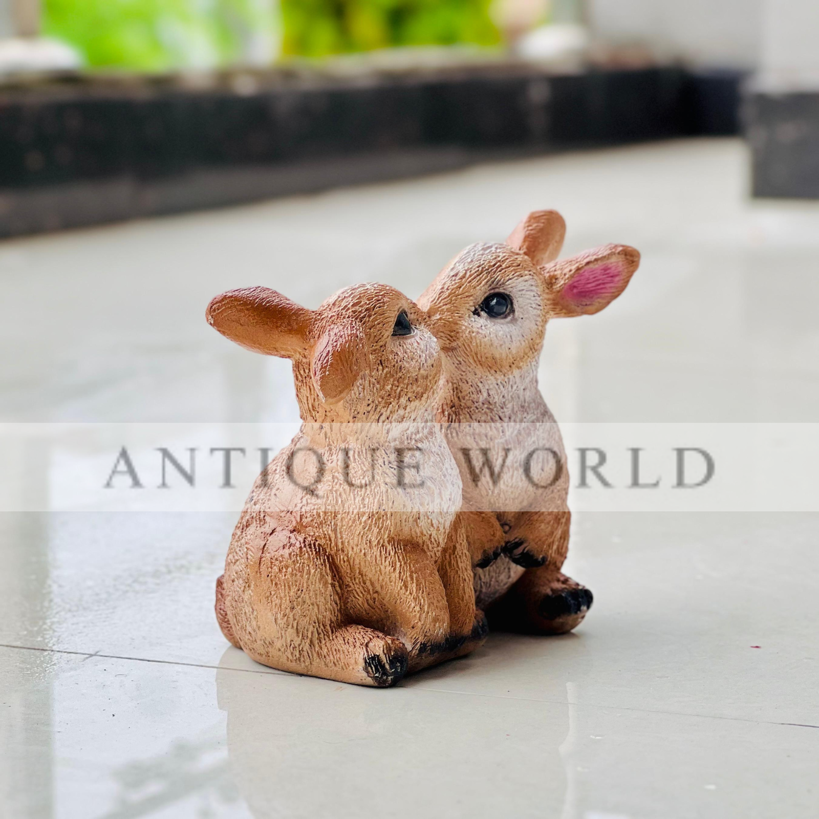 Loving Duo Bunny Figurine