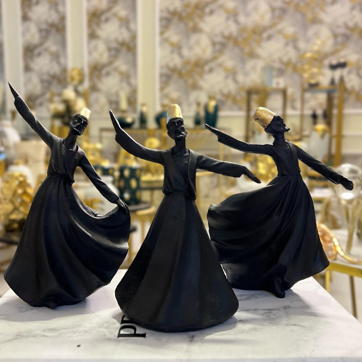 Classical Dervish  Art Sculpture( Set of 3)