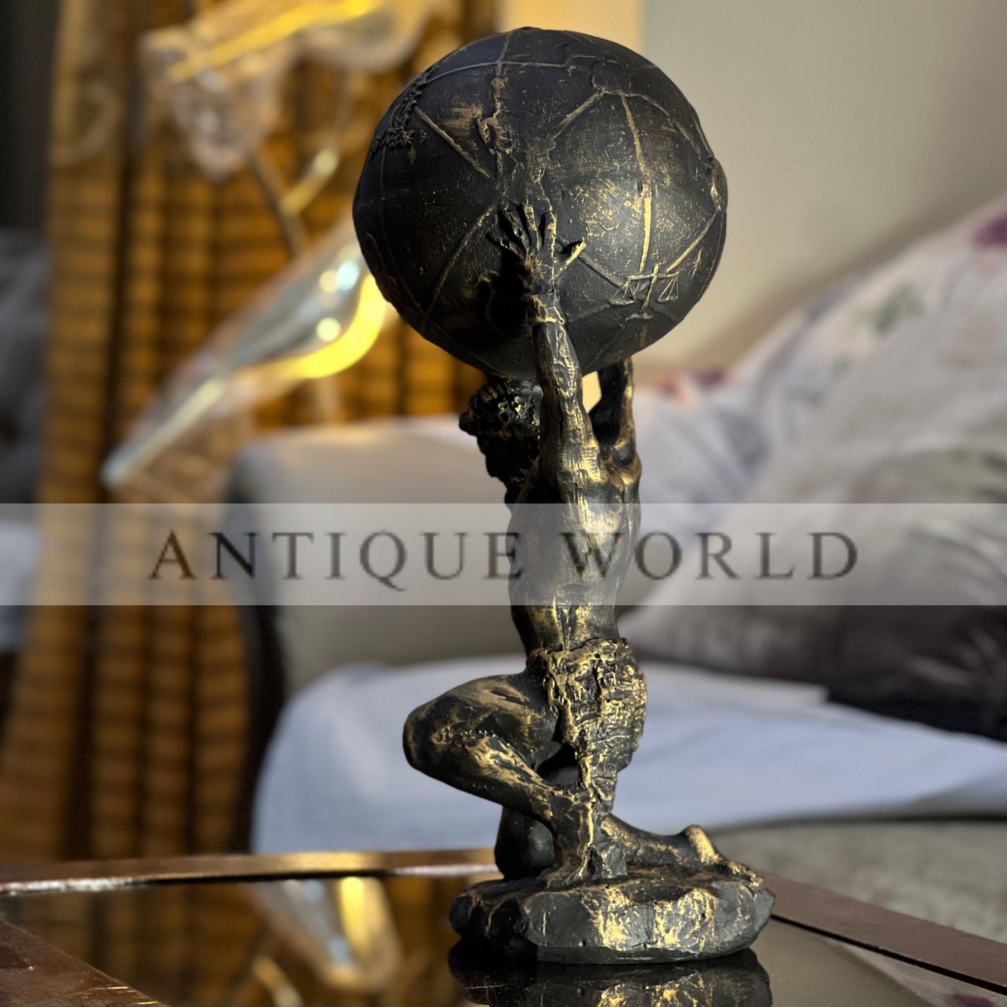 Atlas Holding World Greek Statue
