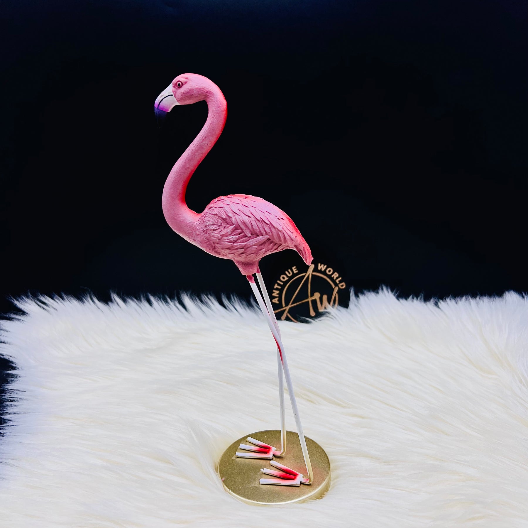 Standing Flamingo Statue Decor