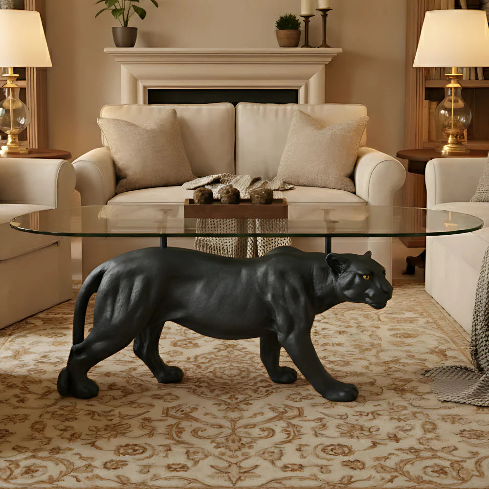 Panther Coffee Table Decor