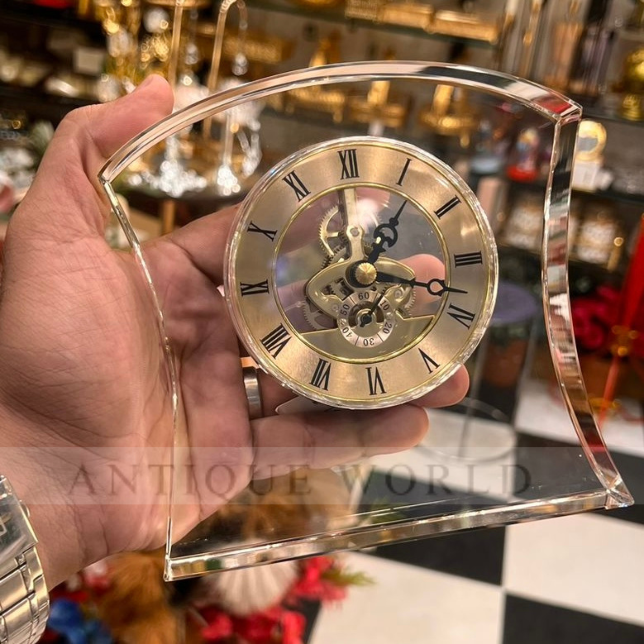 Executive Crystal Transparency Clock