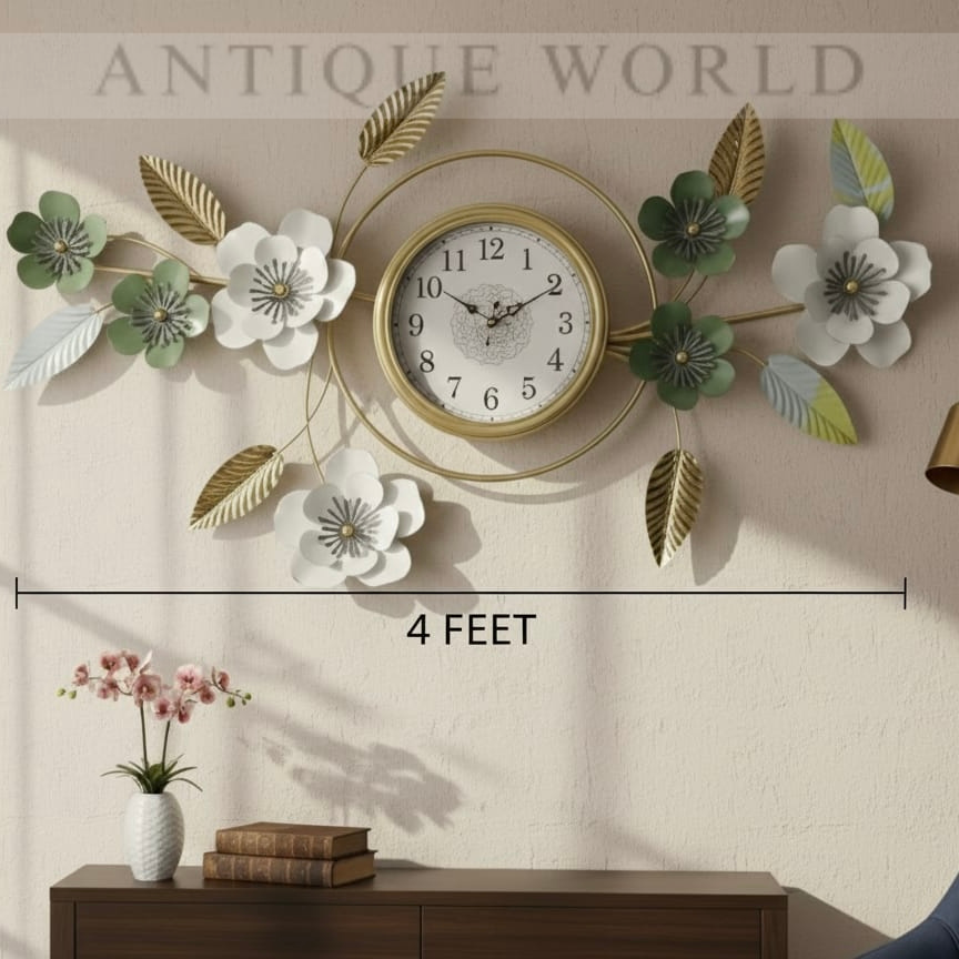 Oversized Steampunk Industrial Gear Wall Clock