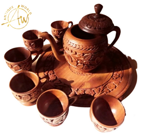 Wooden Handmade Kettle Set