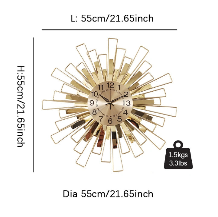 Modern Fashion Metal Iron Wall Clock Wall Art