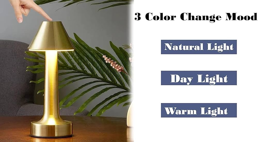 Cordless Touch Sensor Table Lamp Decor