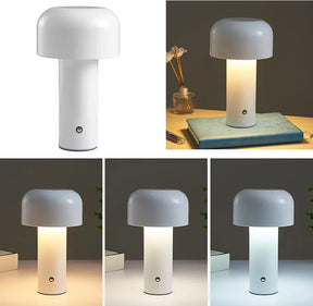 Bedside Table Lamp Mushroom Night Light with 3 Colors