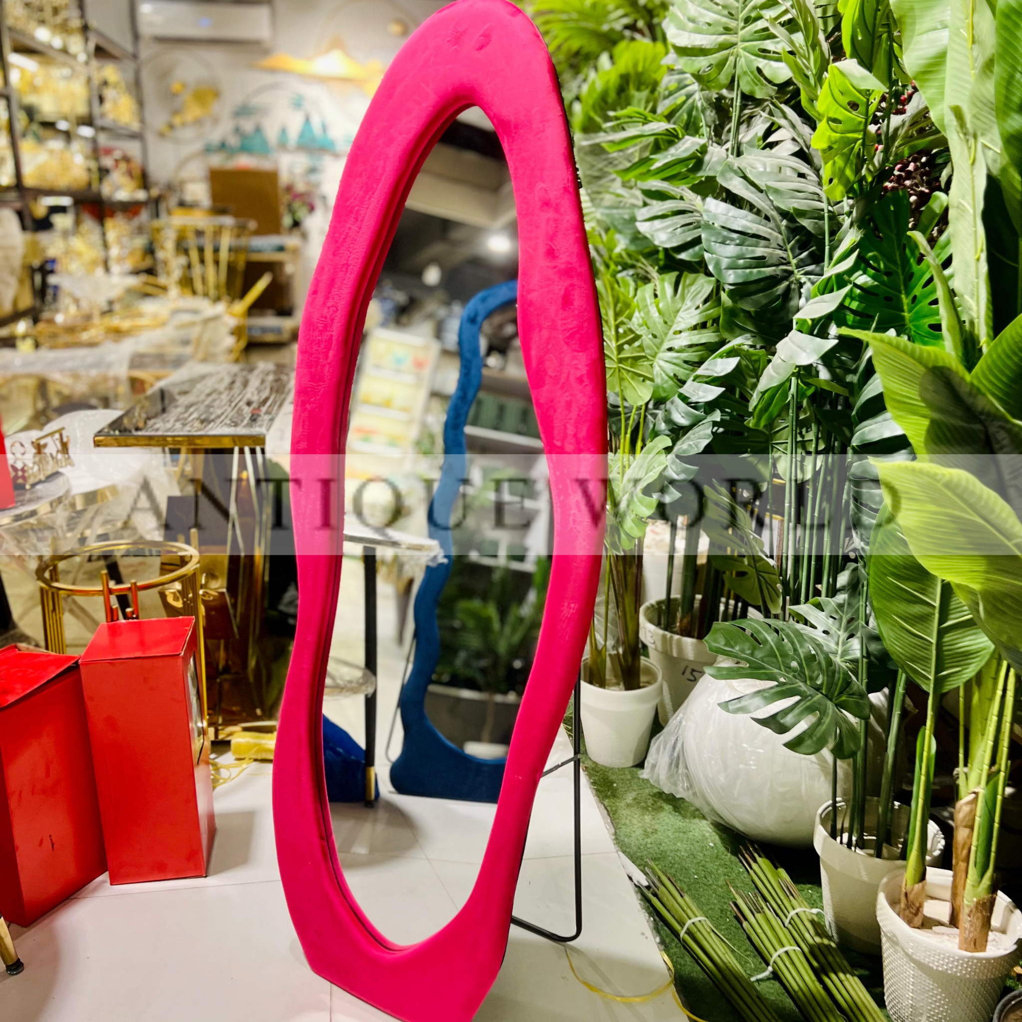 Geometric Shaped Floor Mirror