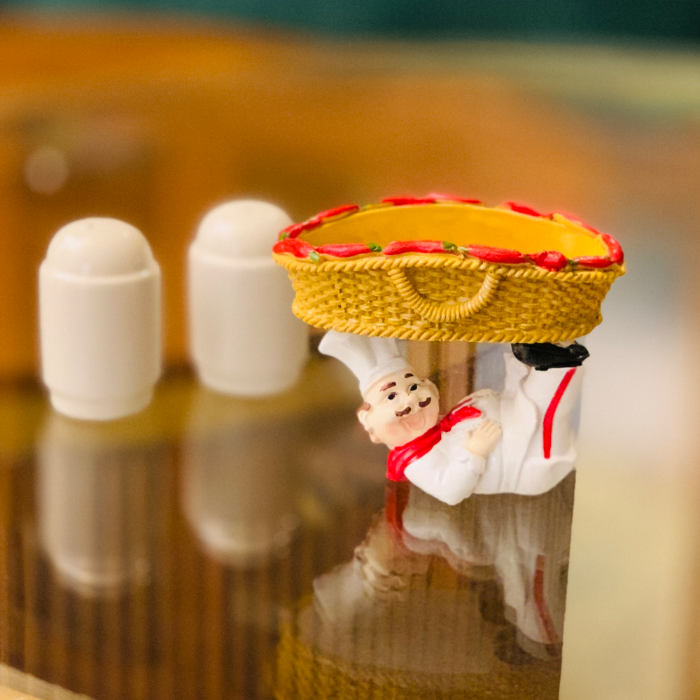 French Chef Cart Salt and Pepper Shaker Set