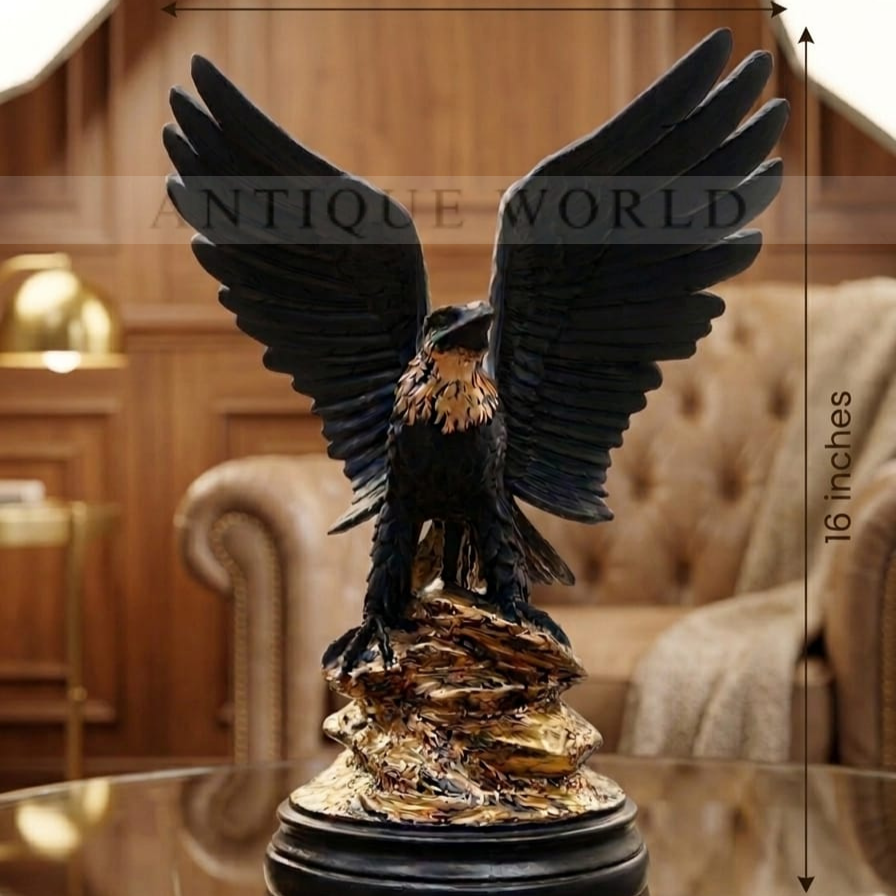 Royal Gilded Eagle Sculpture