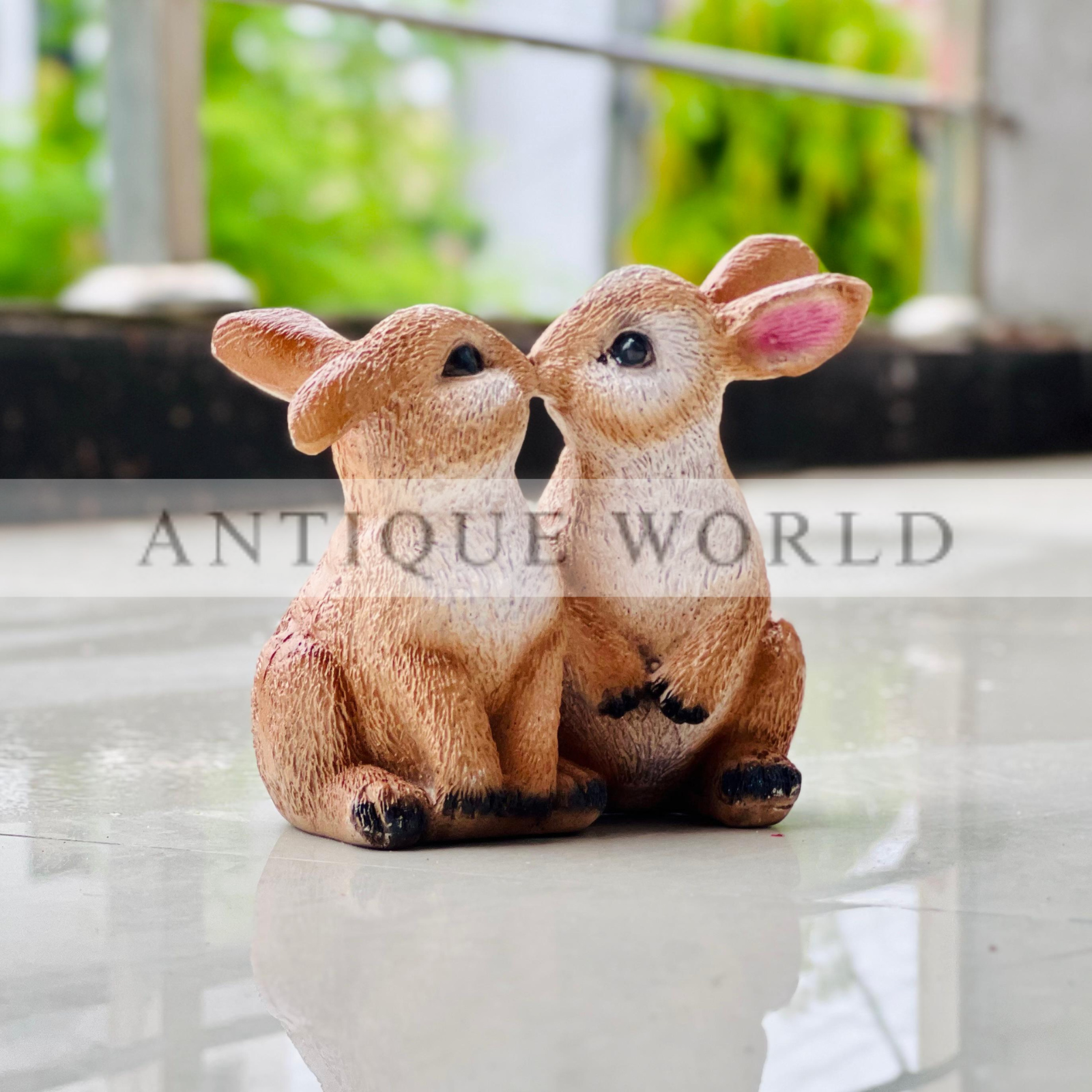 Loving Duo Bunny Figurine