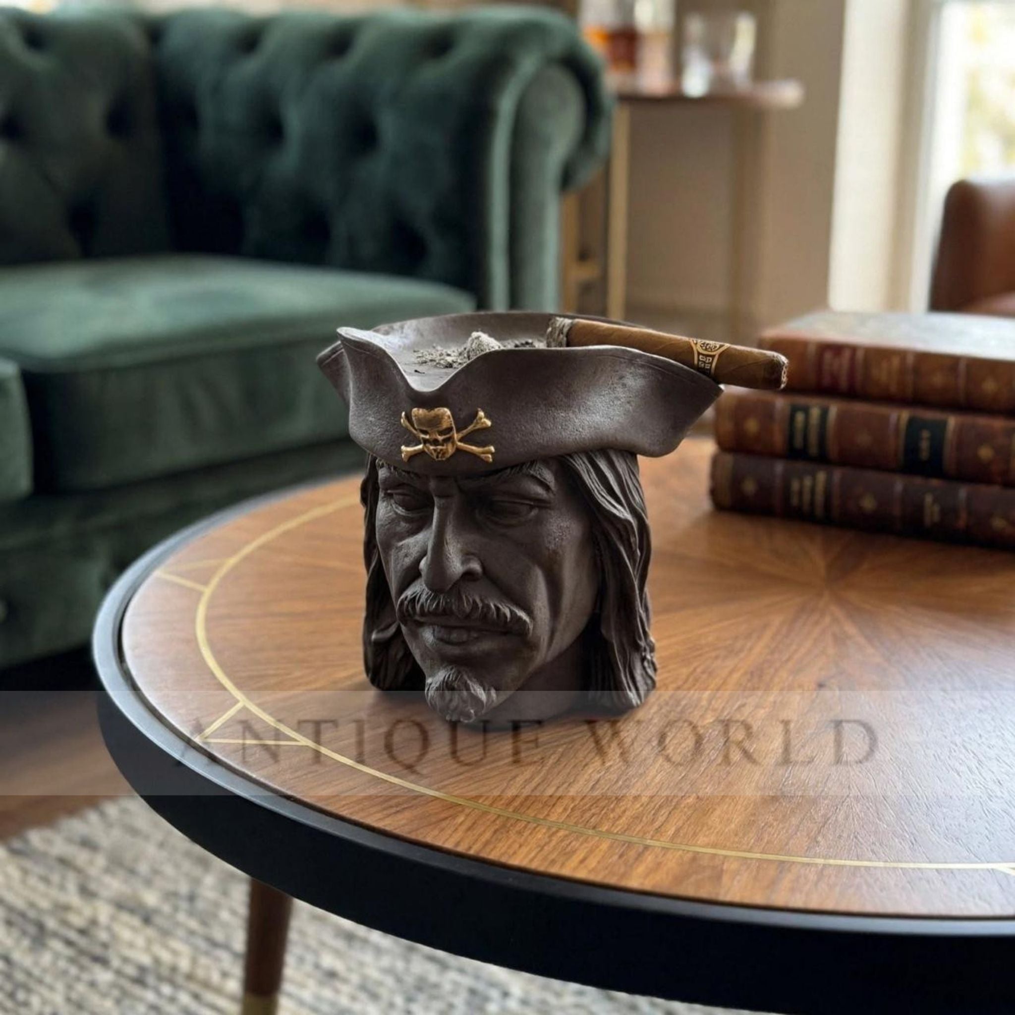 Luxury Antique Pirate Captain Ashtray