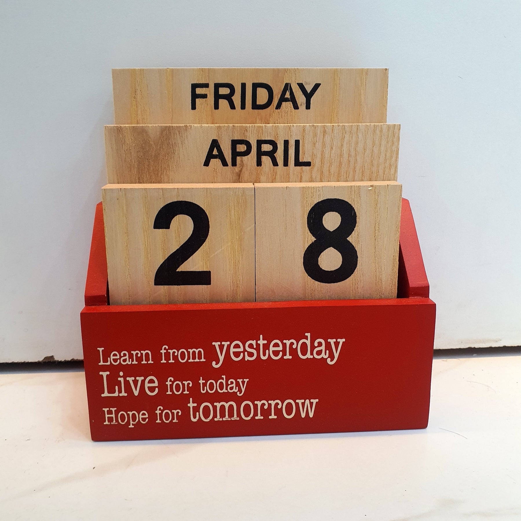 LifeWisdom Wooden Calendar