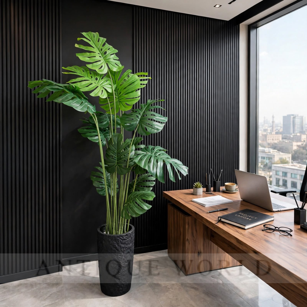 Emerald Monstera Luxe Elegance Artificial Floor Plant