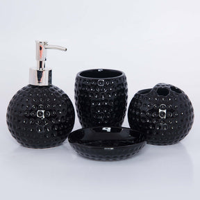 Dots Carved Bathroom Accessories Set