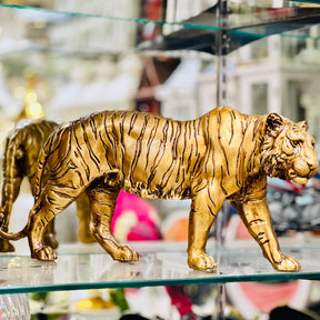 Golden Tiger Resin Statues for Home Indoor Office