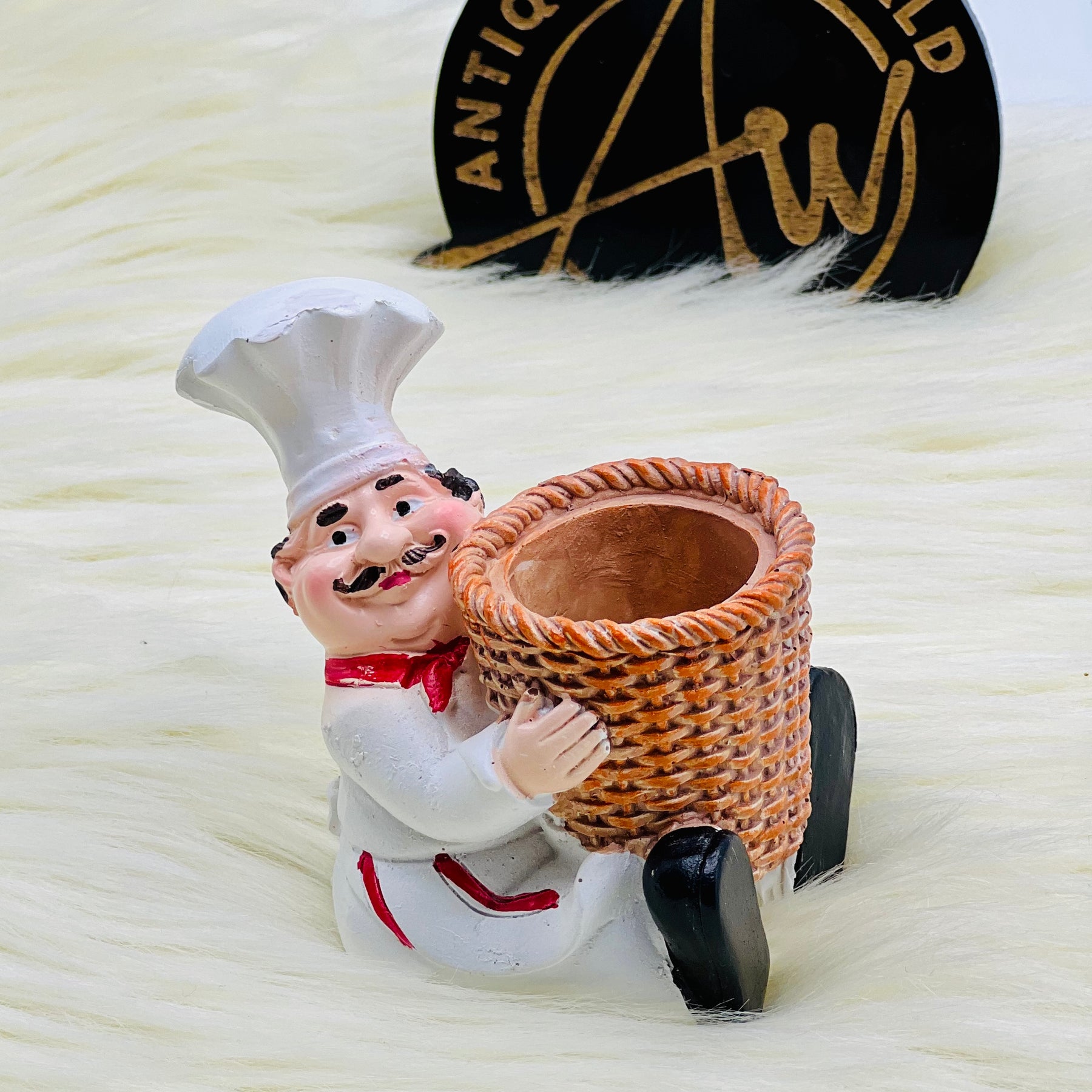 Chubby Chef Resin Toothpick Holder