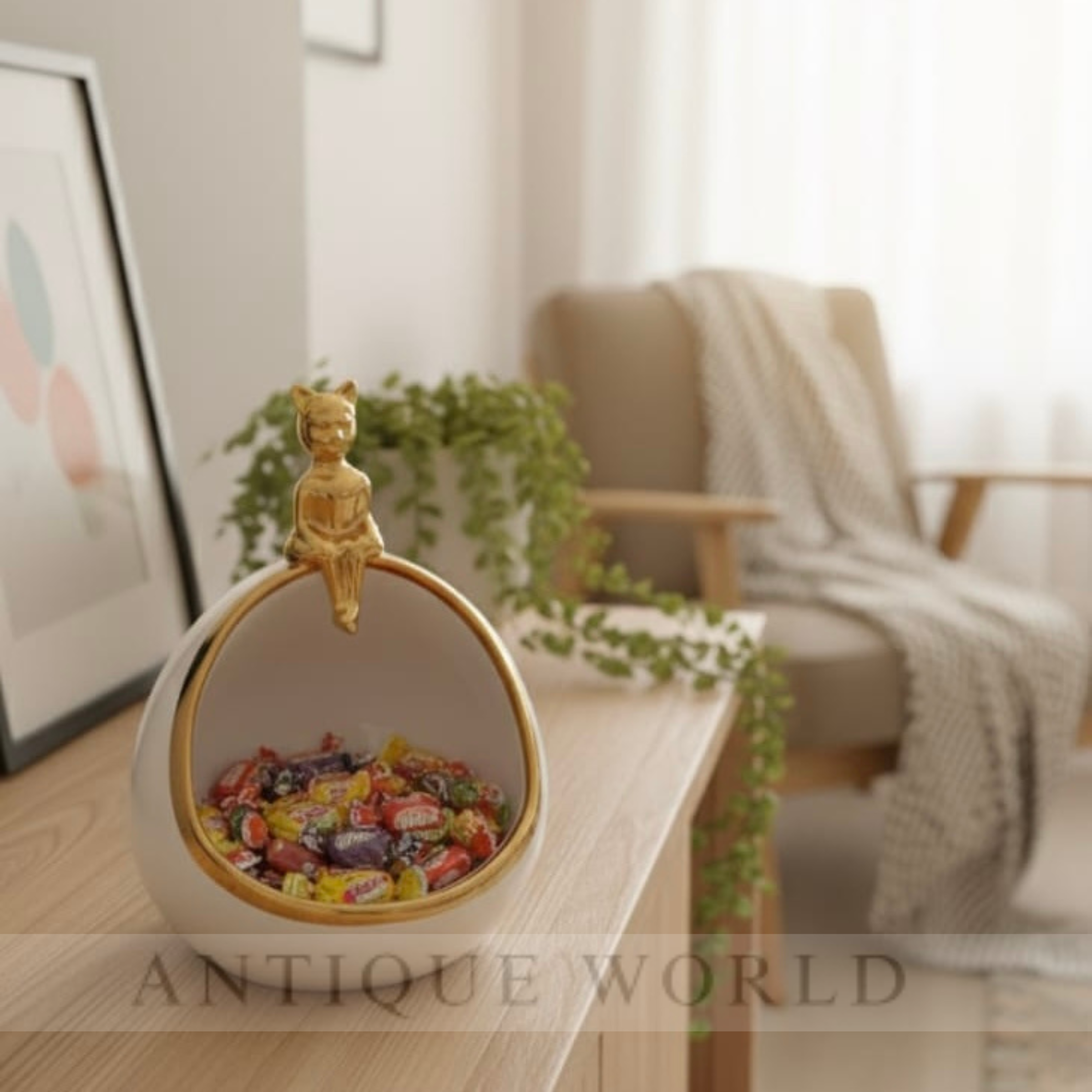 Golden Muse Ceramic Bowl