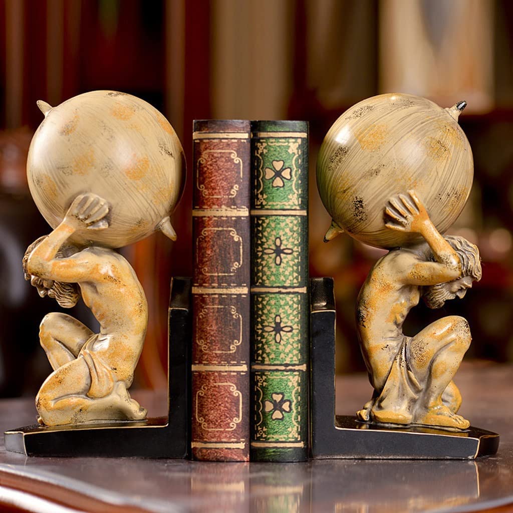 Roman Titan Atlas Statues bookend