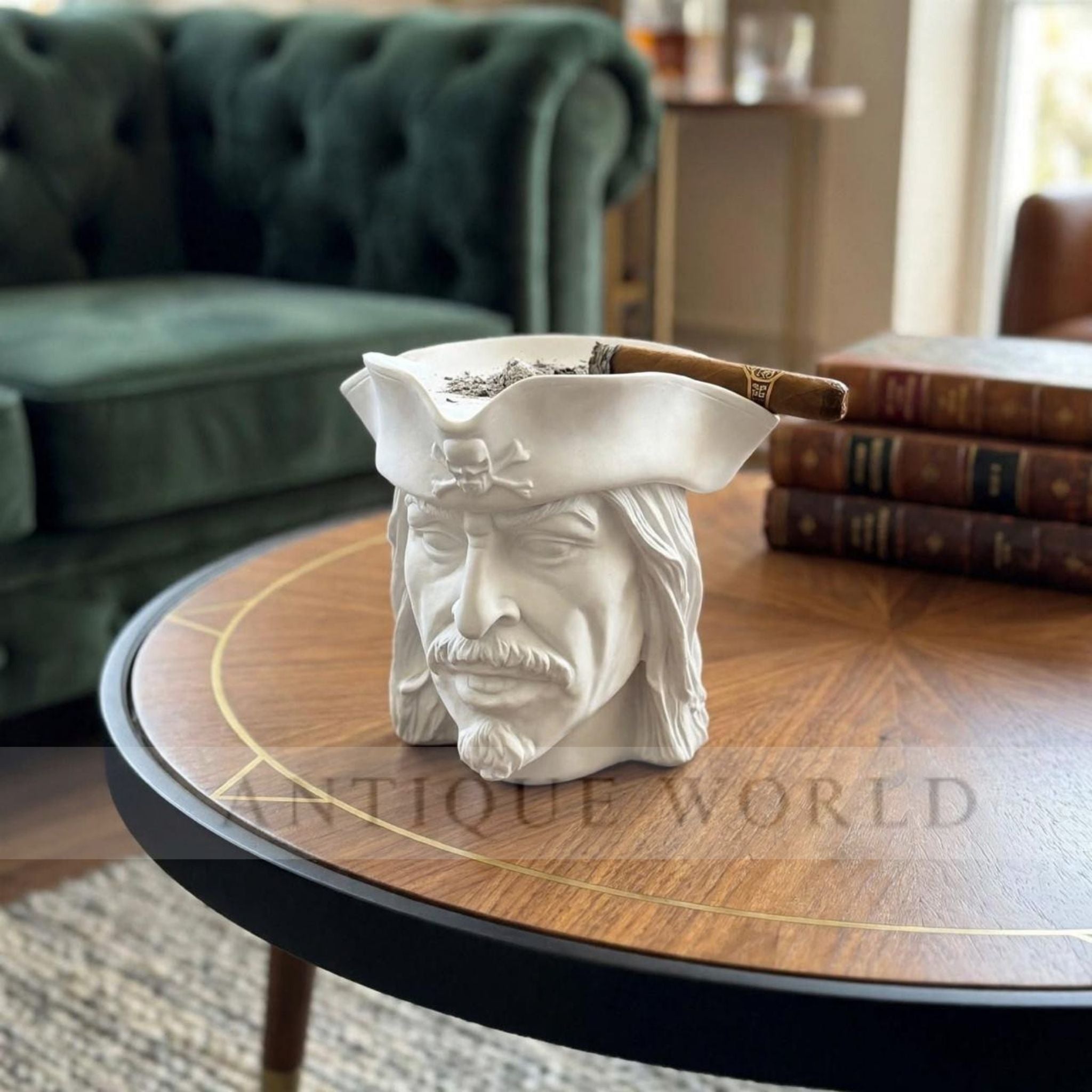 Luxury Antique Pirate Captain Ashtray