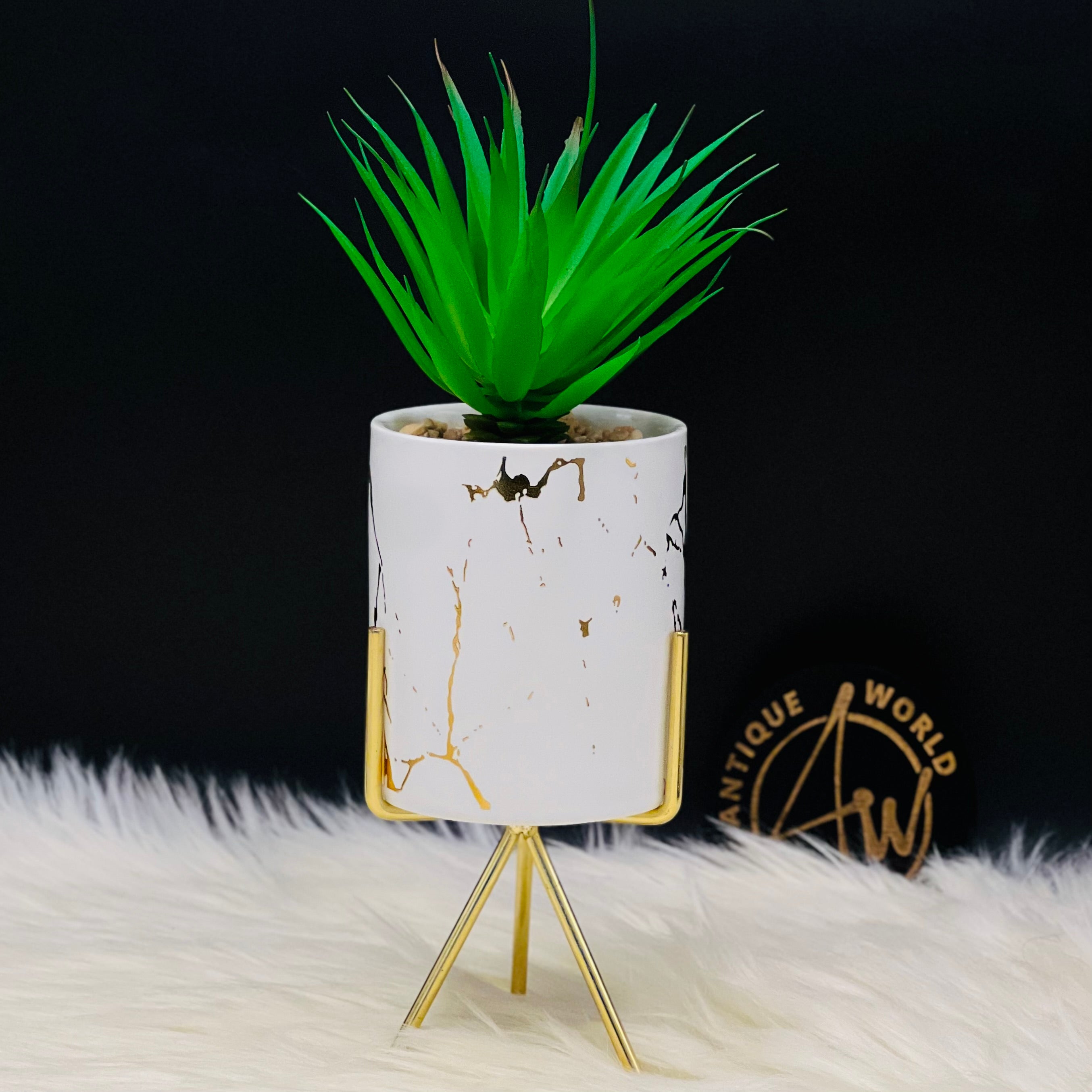 Planter With Perched Terracotta Pot