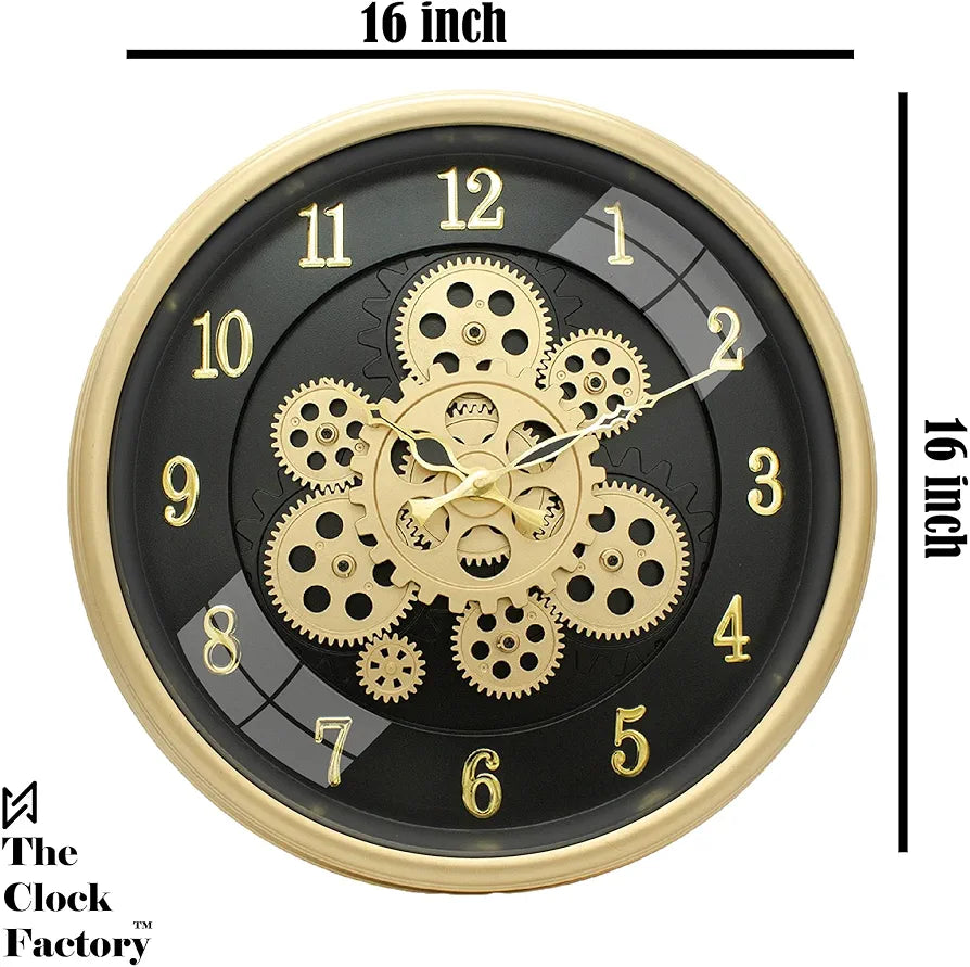 Moving Gears Wall Clock