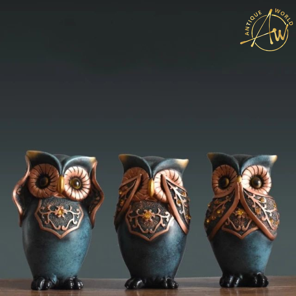 Cabinet Crafts Creative Owl Ornament (Set Of 3)