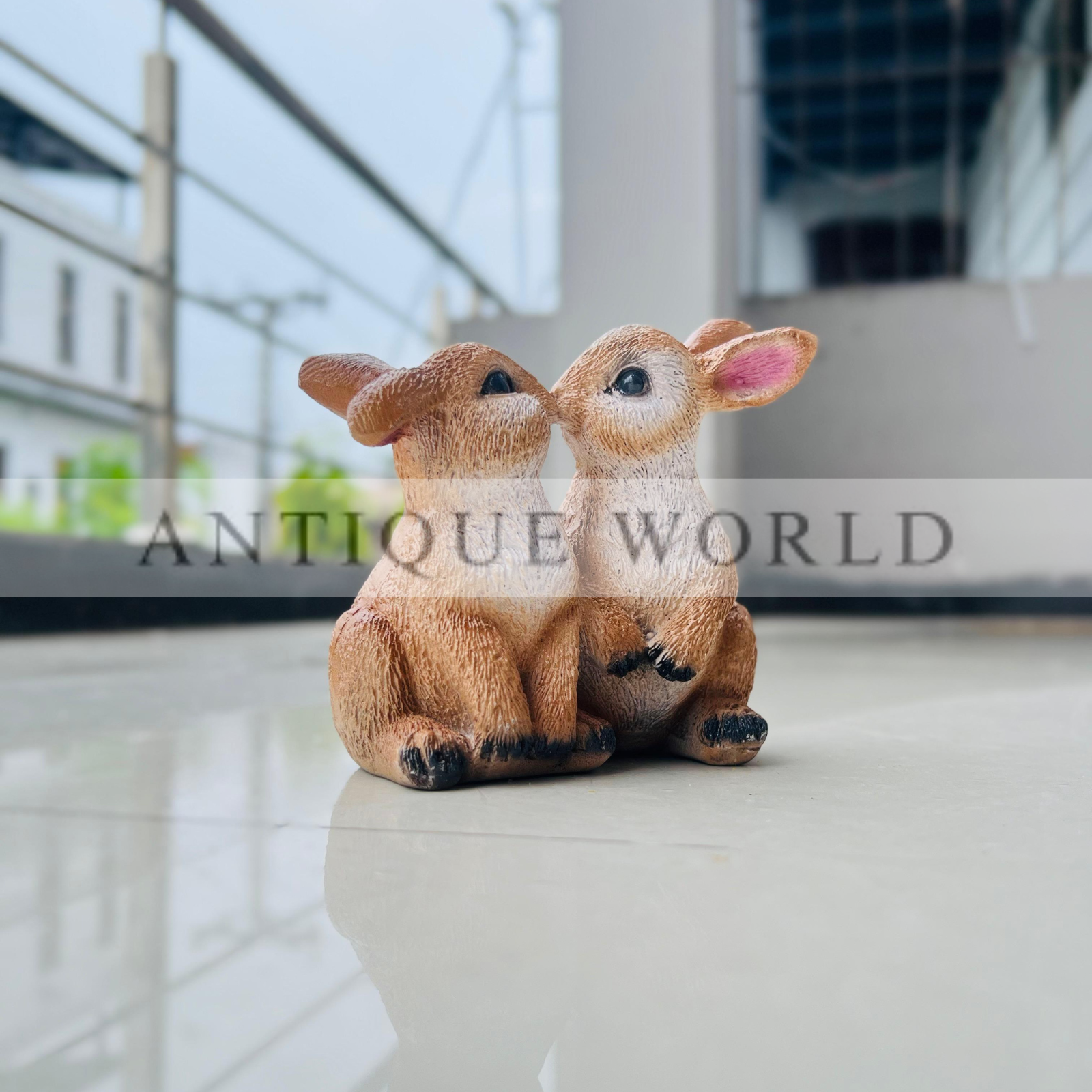 Loving Duo Bunny Figurine